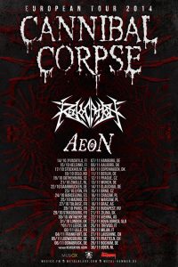 Cannibal Corpse European Tour 2014