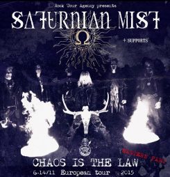 Saturnian mist tour poster 2015