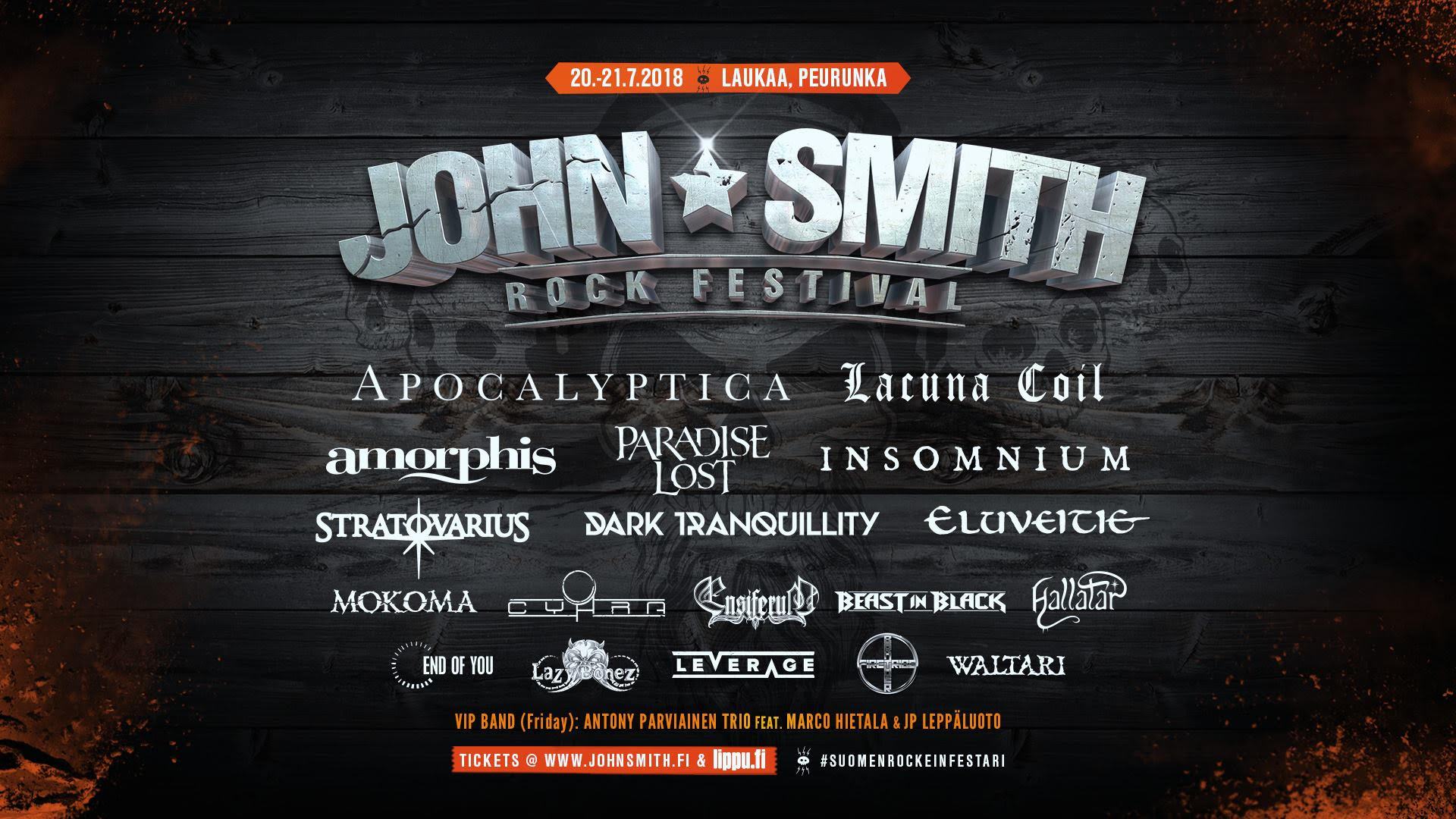 John Smith Rock Festival julkisti lisää esiintyjiä Hallatar